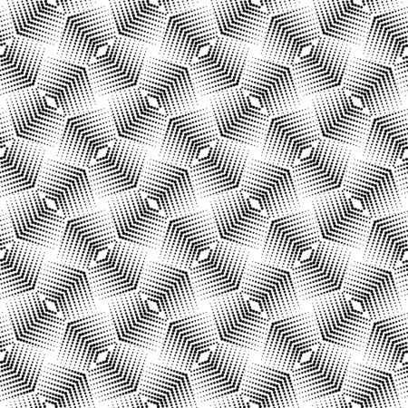 Seamless illustrated halftone pattern - made of black dots on whiteのイラスト素材