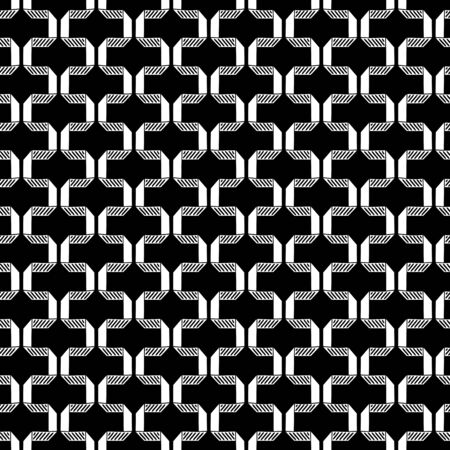 Seamless illustrated pattern made of abstract white elements on whiteのイラスト素材