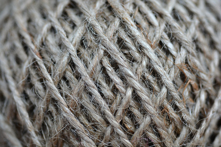 Close up of ball of hemp ropeの写真素材