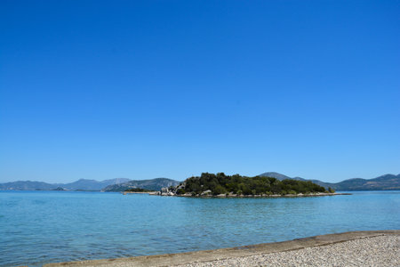 Islet Gospin skolj in front of Sreser on the Peljesac peninsula