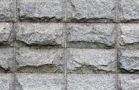 A beautiful simple wall made of stonesの写真素材