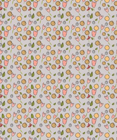 Floral vector Illustrationのイラスト素材