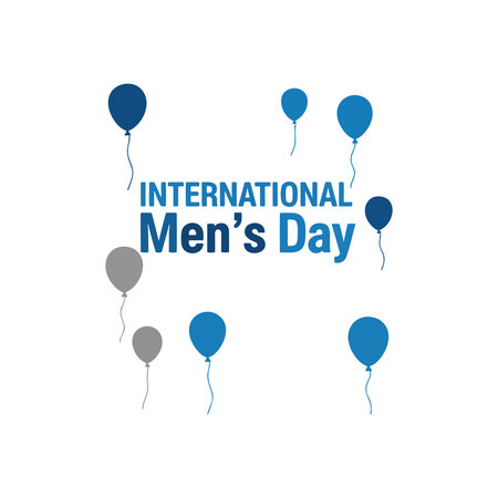 Celebrate International Men's Day with fun balloonsのイラスト素材