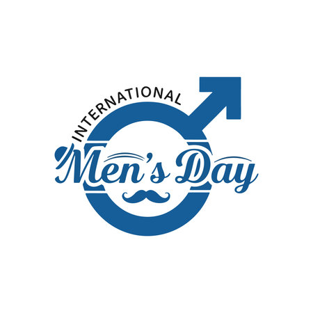 Celebrate International Men's Day with this stylish graphicのイラスト素材