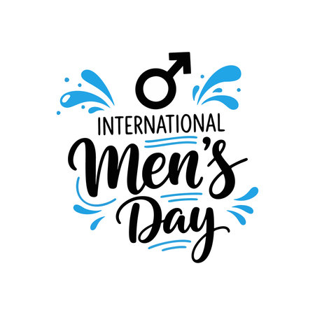 Celebrate International Men's Day with this festive designのイラスト素材
