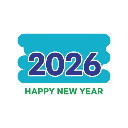 Celebrate 2026 New Year with a vibrant, modern design element nowのイラスト素材