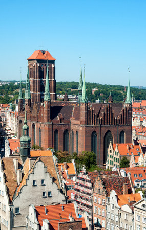 Saint Mary Cathedral in Gdansk Old City, Poland