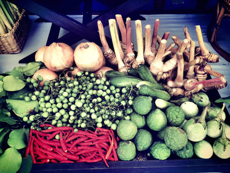 Closeup various vegetables の素材