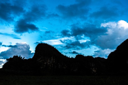 Vi ales valley view in Cuba. Unreal nature wih lakes, mountain, trees, wildlife-の写真素材