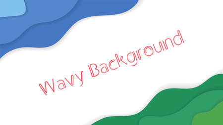 Vector of Colorful Wavy Background. Good for kid content.のイラスト素材