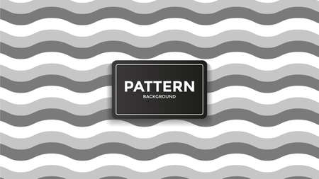 Vector of Monochrome Waves Pattern. Perfect for background design, additional design, etc.のイラスト素材
