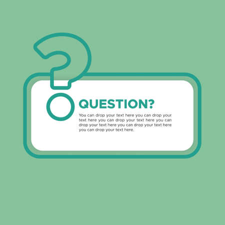 Vector of Question Frame. Perfect for question design, question template, etc.のイラスト素材