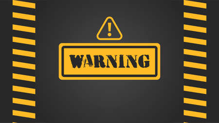 Vector of Warning Background. Perfect for warning content, caution content, etc.のイラスト素材