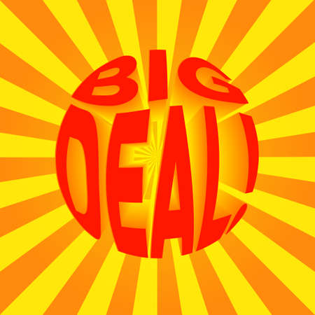 Vector of Big Deal. Perfect for promotion content, marketing content, etc.のイラスト素材