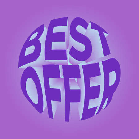 Vector of Best Offer. Perfect for sale, discount, marketing content, etc.のイラスト素材