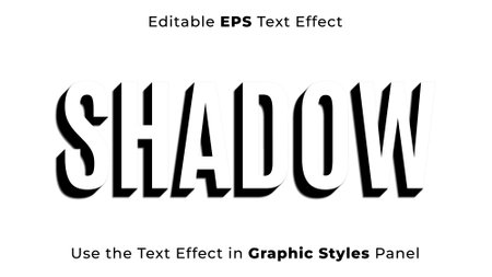 Editable EPS Text Effect of Shadow for Title and Posterのイラスト素材