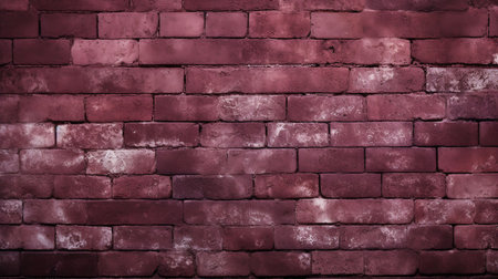 Maroon brick wall backdrop with ample copy space for your creative projectsの素材