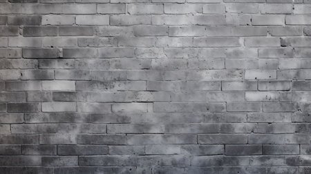 Gray brick wall background with ample copy space for versatile design ideasの素材