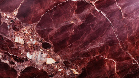Maroon marbled stone wallpaper with elegant copy spaceの素材