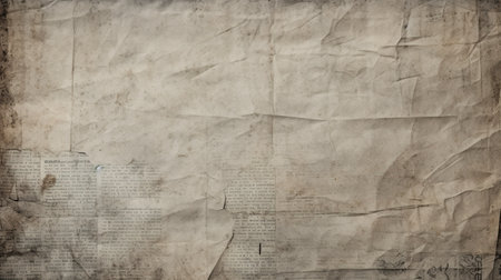 Realistic Photo of Newspaper Paper Grunge Vintage Old Aged Texture Backgroundの素材