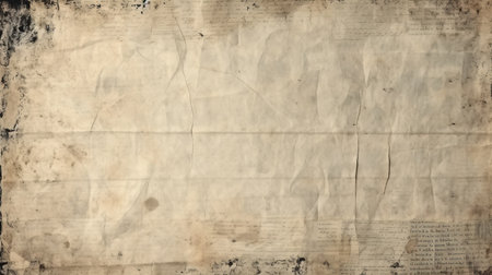Realistic Photo of Newspaper Paper Grunge Vintage Old Aged Texture Backgroundの素材