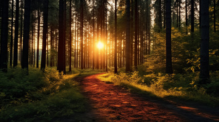 Sunrise in the Forestの素材