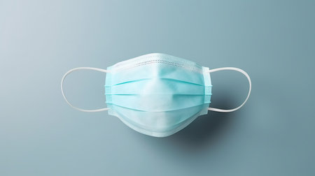 Medical Mask Isolated on the Minimalist Backgroundの素材