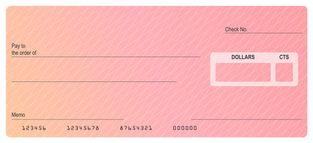 Vector of Blank Bank or Personal Check. Payment, Money, Cash, Currency, Cheque, Banknoteのイラスト素材