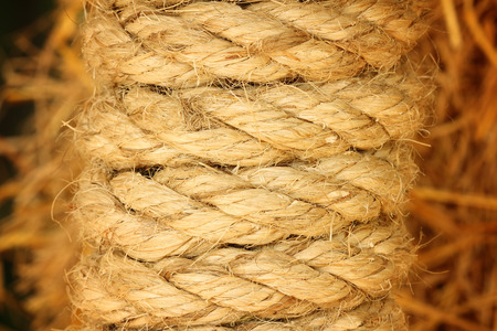 Rough rope backgroundの写真素材