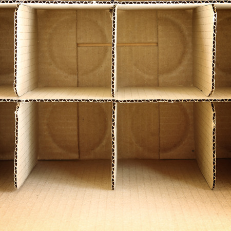 Top view of carton box