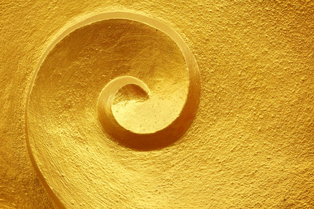 Gold volute surfaceの写真素材
