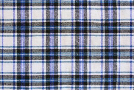 Plaid textile fabric background and textureの写真素材