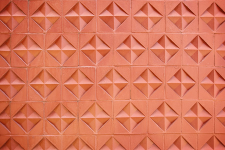 Brick with floral patternsの写真素材