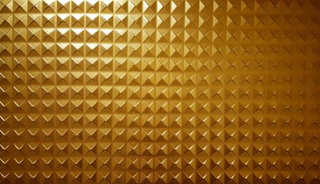 Dark golden squares shape abstract backgroundの写真素材