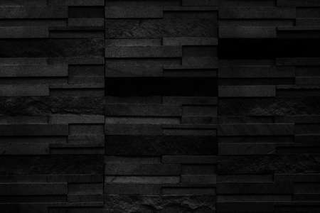 Dark grey black slate texture in natural pattern with high resolution for background and design art work. Black stone wall.の写真素材