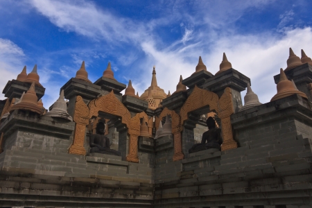 Art in temple Thailand の写真素材
