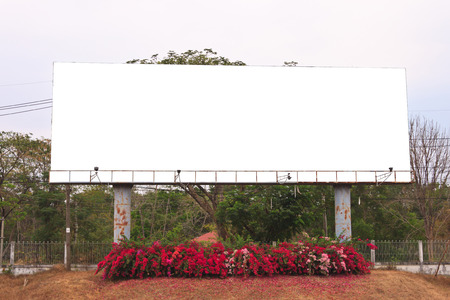 Blank billboard ready for new advertisementの写真素材