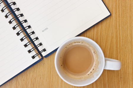 White Note Book Blank Pageの写真素材