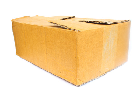 Cardboard Boxes on whiteの写真素材