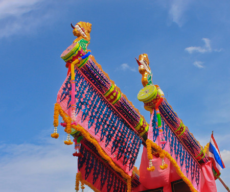 Thai style Rocket, Boon Bang Fai festival, Thailand.