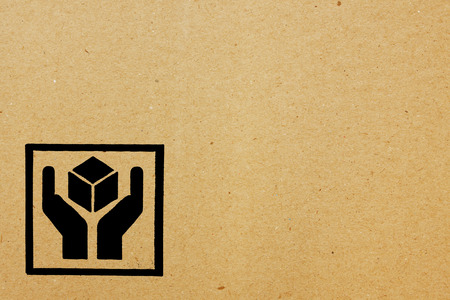 brown cardboardの写真素材