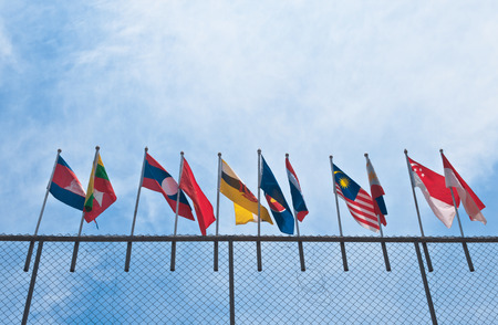 ASEAN flagのeditorial素材