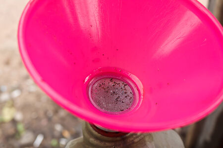 Plastic oil strainerの写真素材