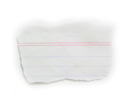 Torn pieces of paperの写真素材