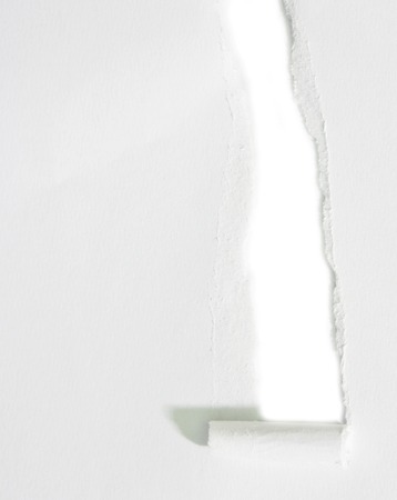 Torn paper, isolated on white background.の写真素材