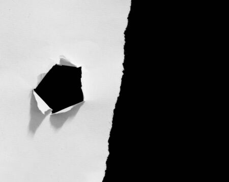 Piece of torn paper, space for copyの写真素材