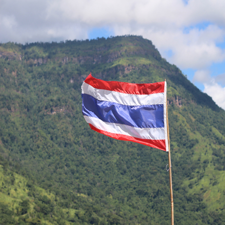 Thailand flagの写真素材