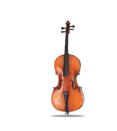 Violin isolated on whiteの写真素材