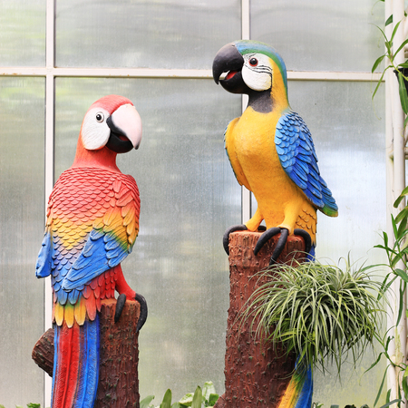 Parrot statueの写真素材