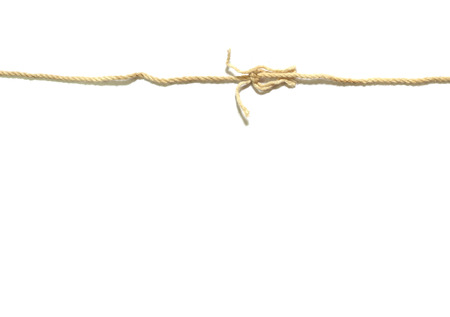 rope isolated on white backgroundの写真素材